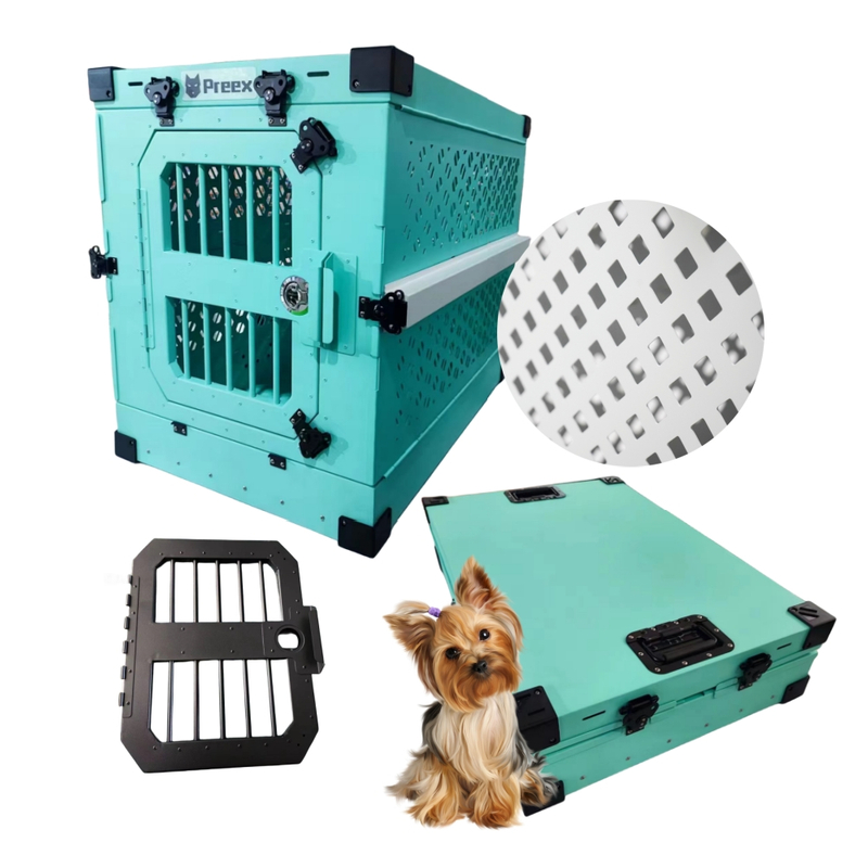 Preex Heavy Duty Aluminum Collapsible Dog Crate