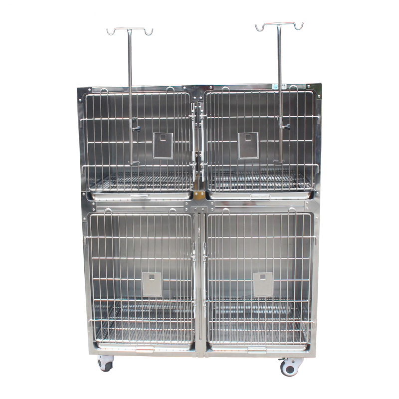 Preex 304 Stainless Steel Comfortable Veterinary Dog Crate Cage